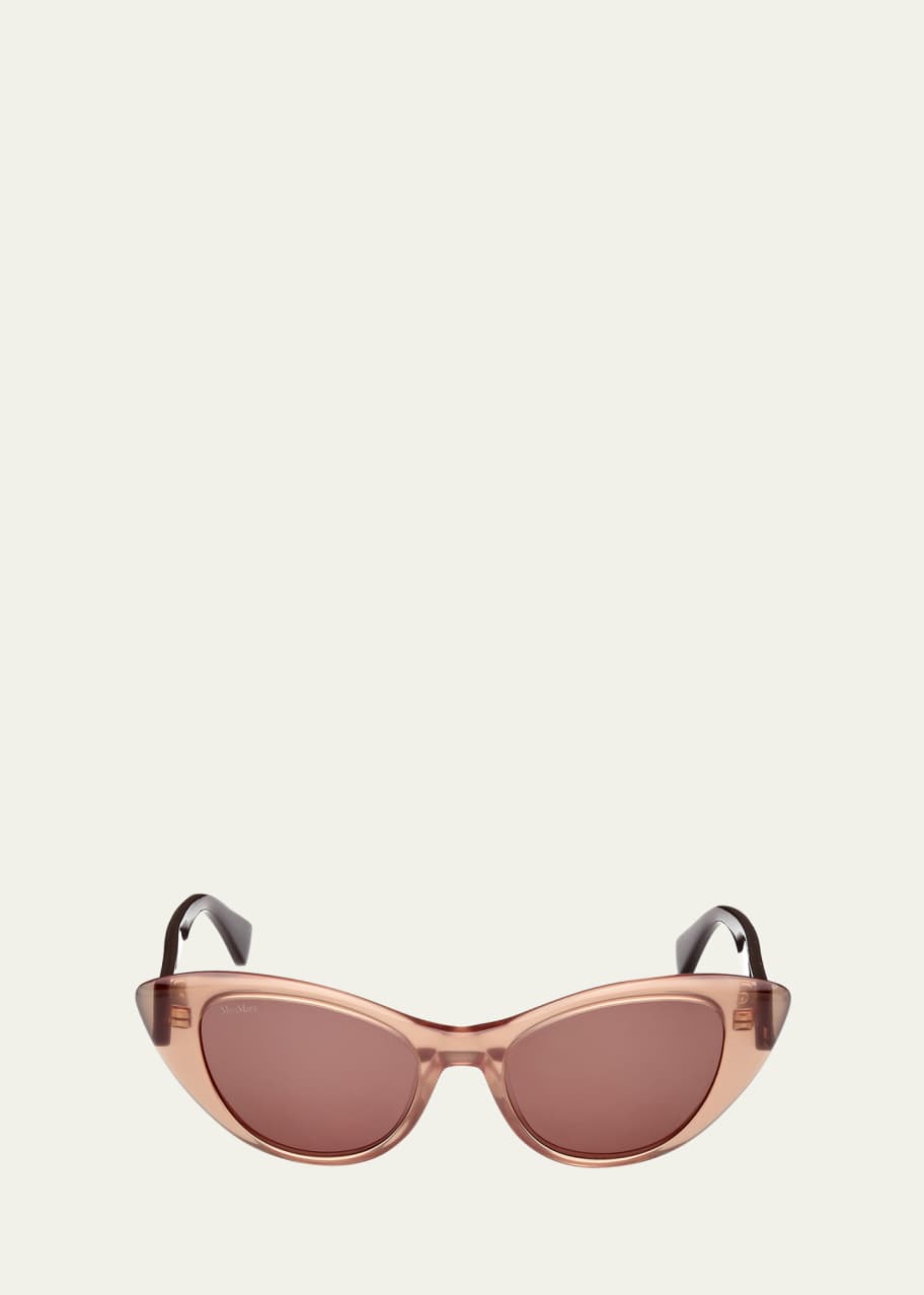 Image 1 of 1: Two-Tone Acetate Cat-Eye Sunglasses