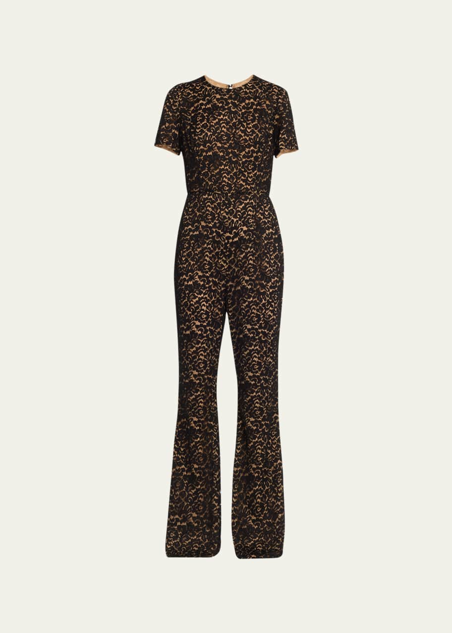 Michael kors floral lace jumpsuit sales