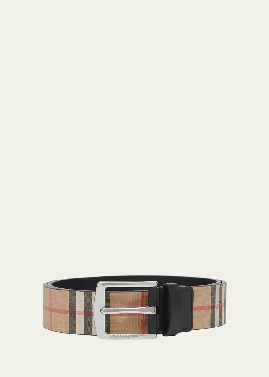 Burberry check belt shop
