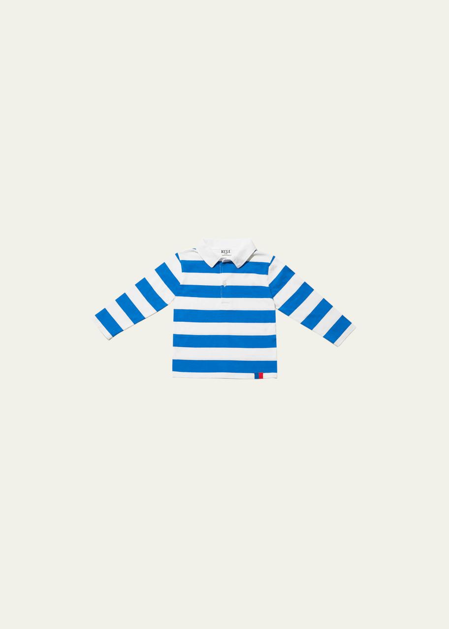 Kule Kid's Rugby Stripe Long Sleeve Shirt, Size 4-8 - Bergdorf Goodman