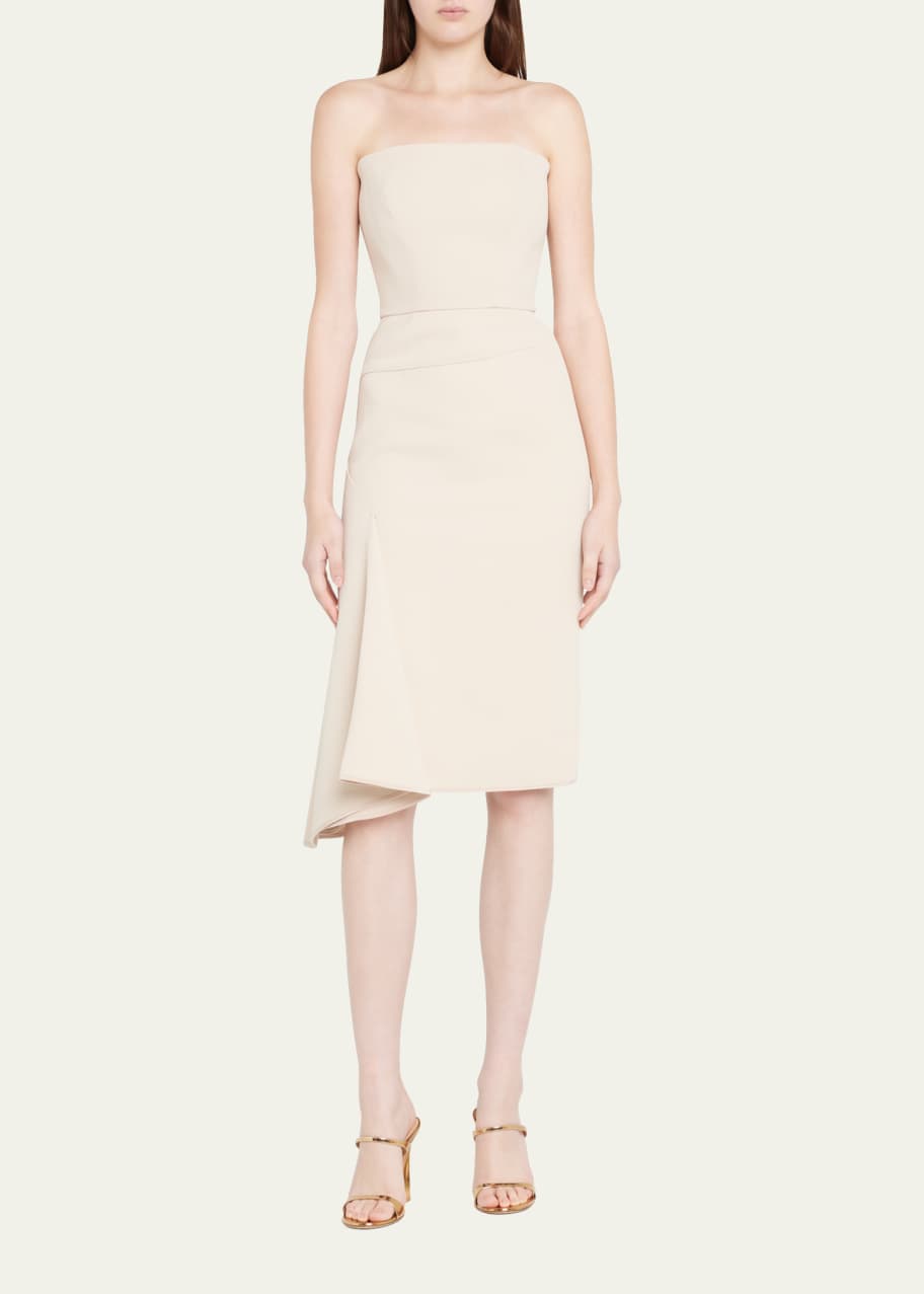satin mini dress ivory Cowl Halter Satin Mini Dress