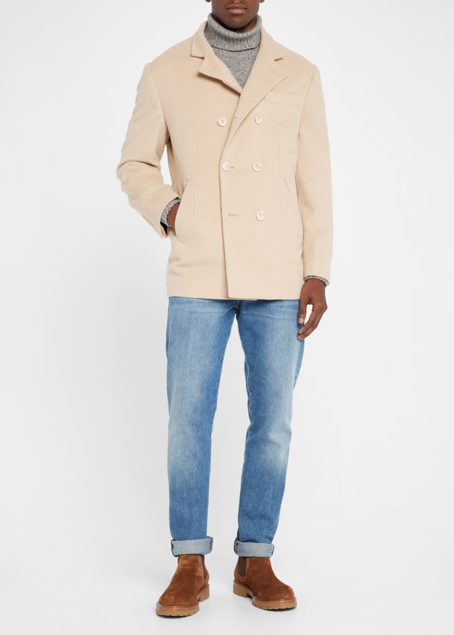 Brunello cucinelli peacoat sale