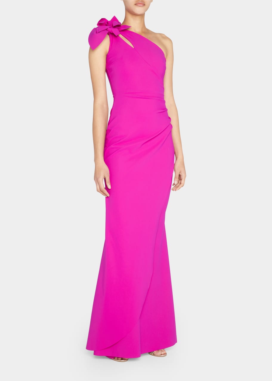 Chiara Boni La Petite Robe Gosia Embellished One-Shoulder Gown