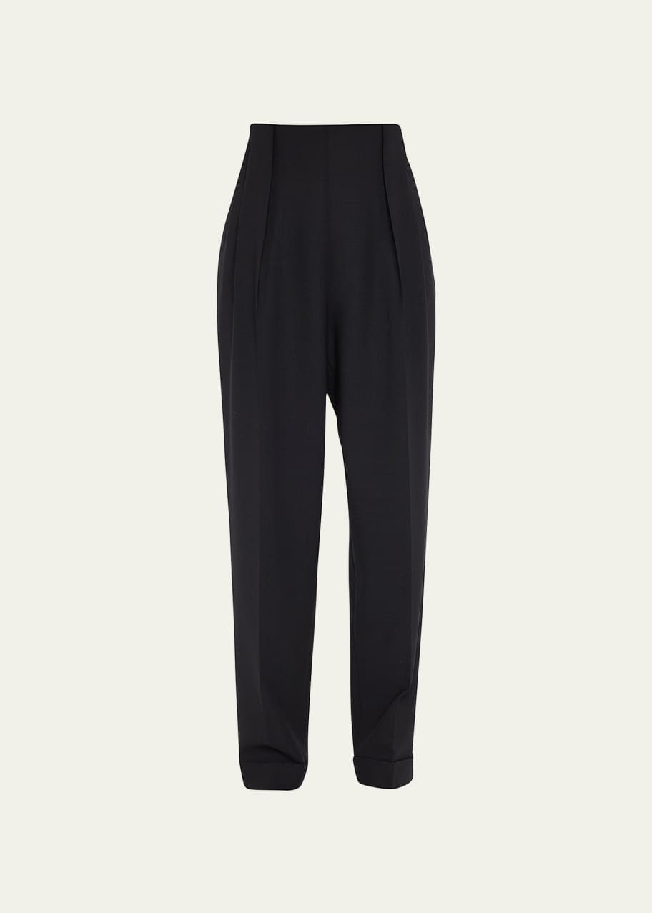 Image 1 of 1: Waverly Pleated Tapered Pants