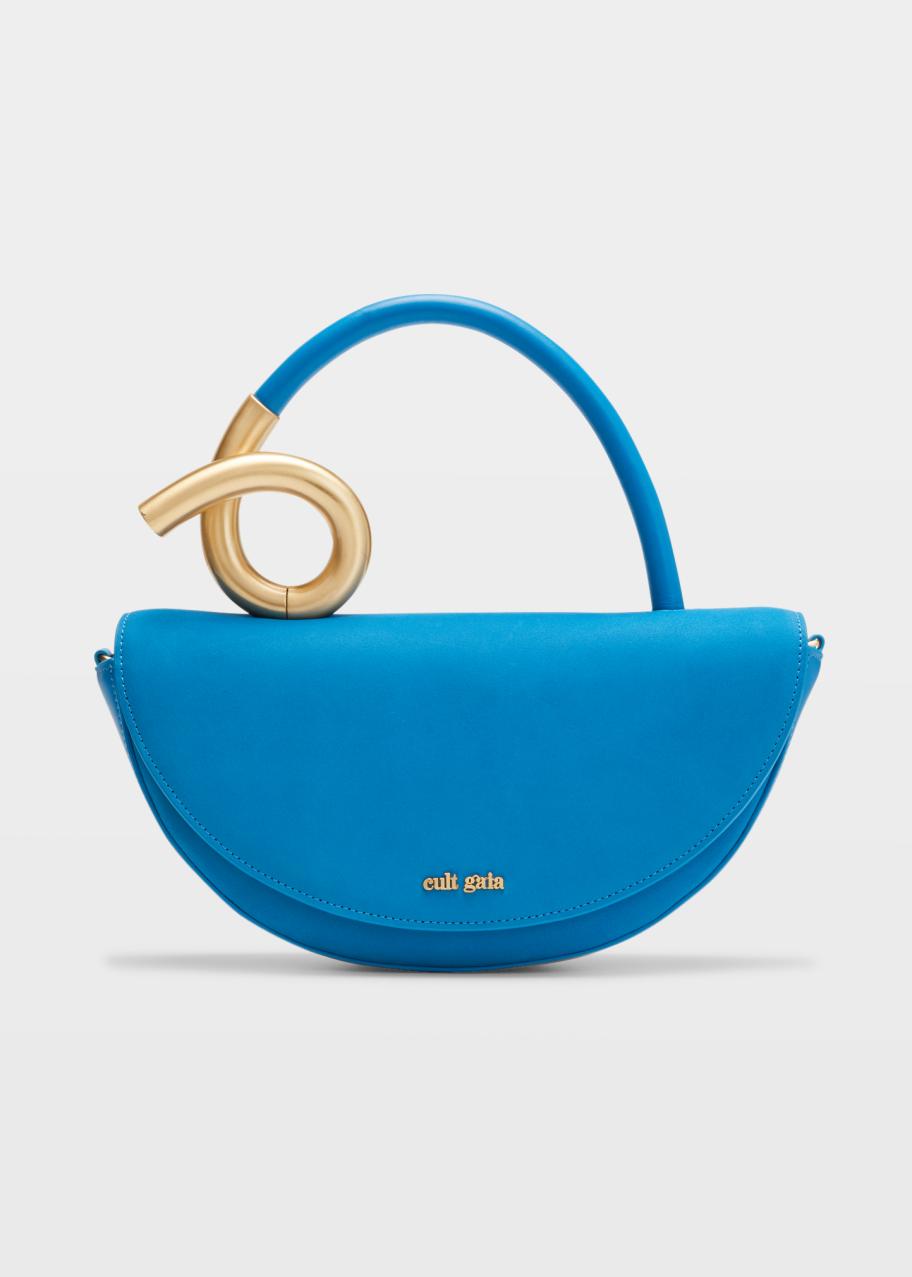 Cult Gaia Azariah Coil Leather Top-Handle Bag - Bergdorf Goodman