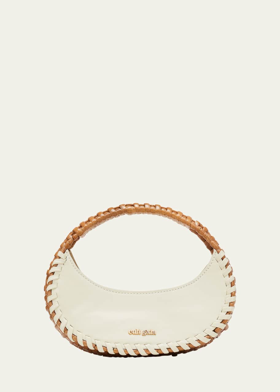 Cult Gaia Aiko Woven Leather Top-Handle Bag - Bergdorf Goodman