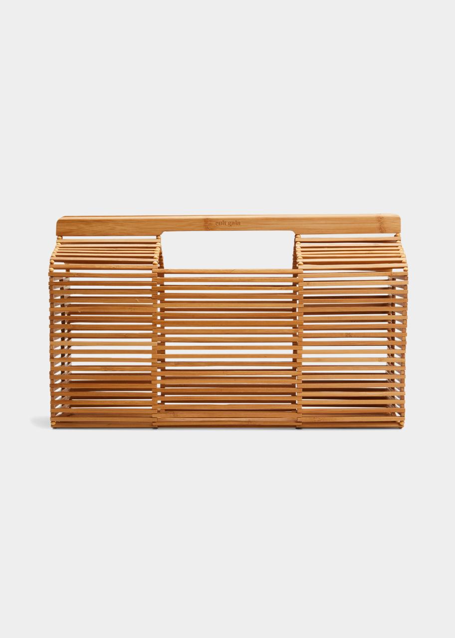 Cult Gaia Evie Bamboo Top-Handle Bag - Bergdorf Goodman