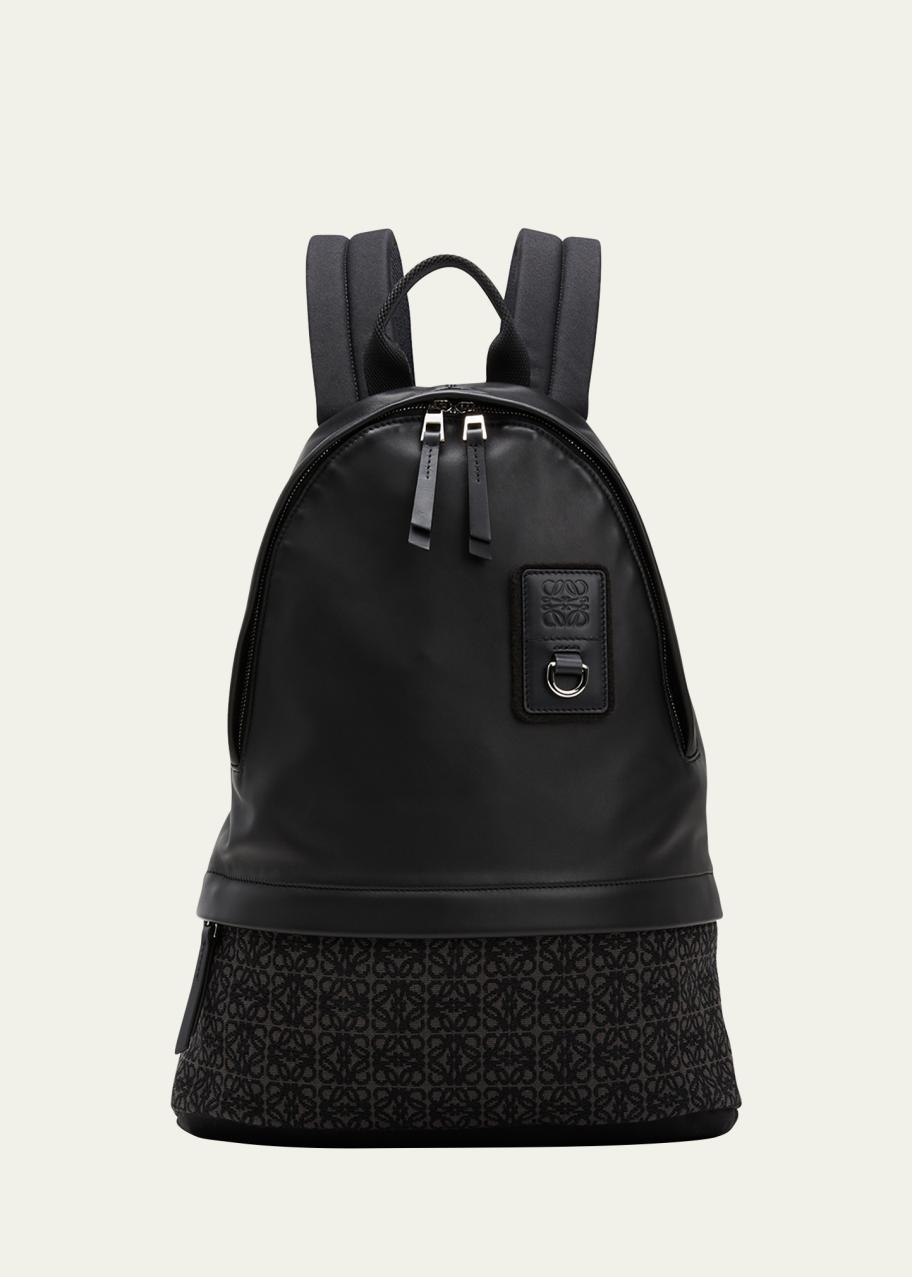 LOEWE AUTHENTIC ANAGRAM SLIM BLACK CALFSKIN LEATHER BACKPACK. EUC. Loewe | Bags | Loewe Authentic Anagram Slim Black Calfskin  main image 2