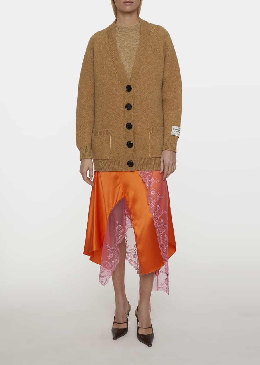 MERYLL ROGGE Oversized Wool-Cashmere Cardigan - Bergdorf Goodman