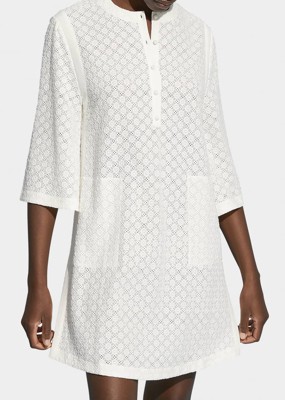 sorbet lace mini dress 'Ilayda' Sorbet Embroidered Floral Lace Mini Dress