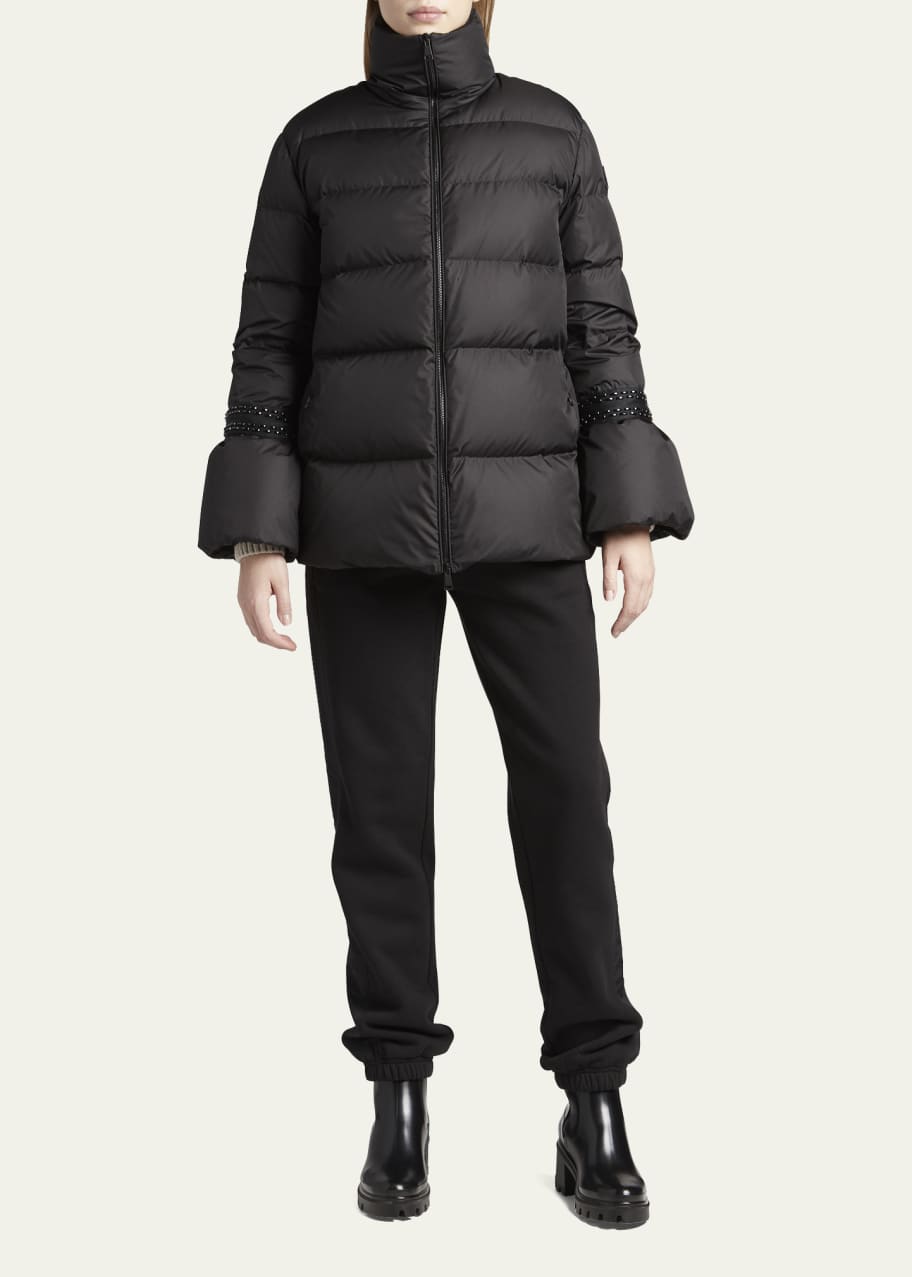 Bell sleeve puffer jacket cheap