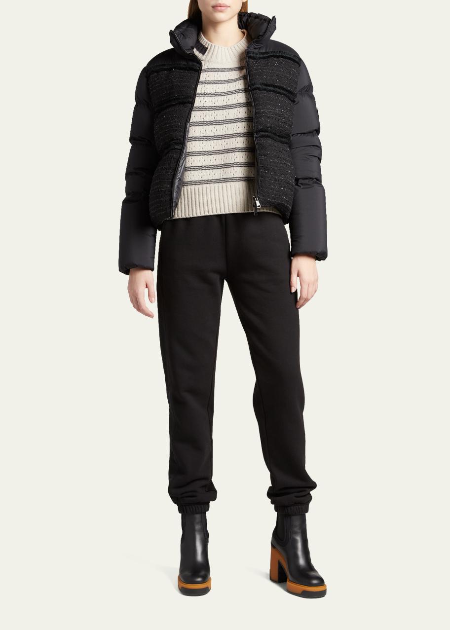 Moncler Aucun Tweed Puffer Jacket - Bergdorf Goodman