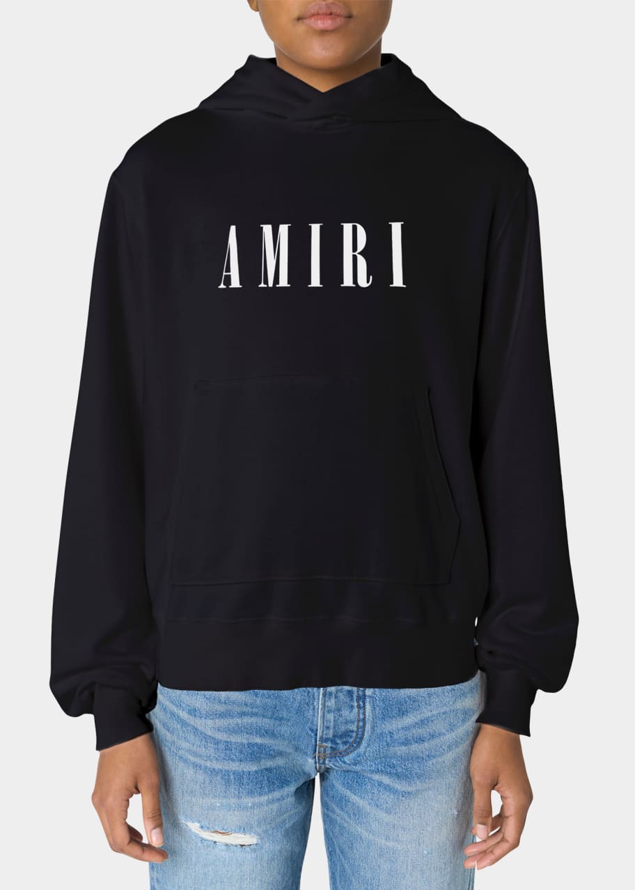 Amiri Logo-Print Oversized Hoodie - Bergdorf Goodman