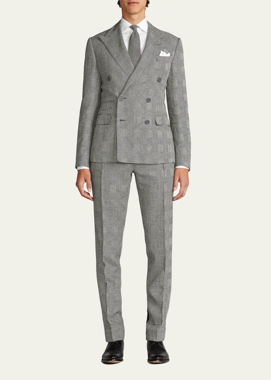 Double breasted ralph lauren suit sale