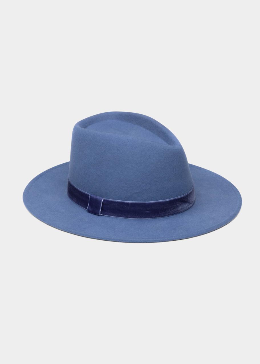Eugenia Kim Velvet Trim Wool Fedora Hat Eugenia Kim Blaine Wool Fedora Hat w/ Velvet Band | Neiman  main image 4
