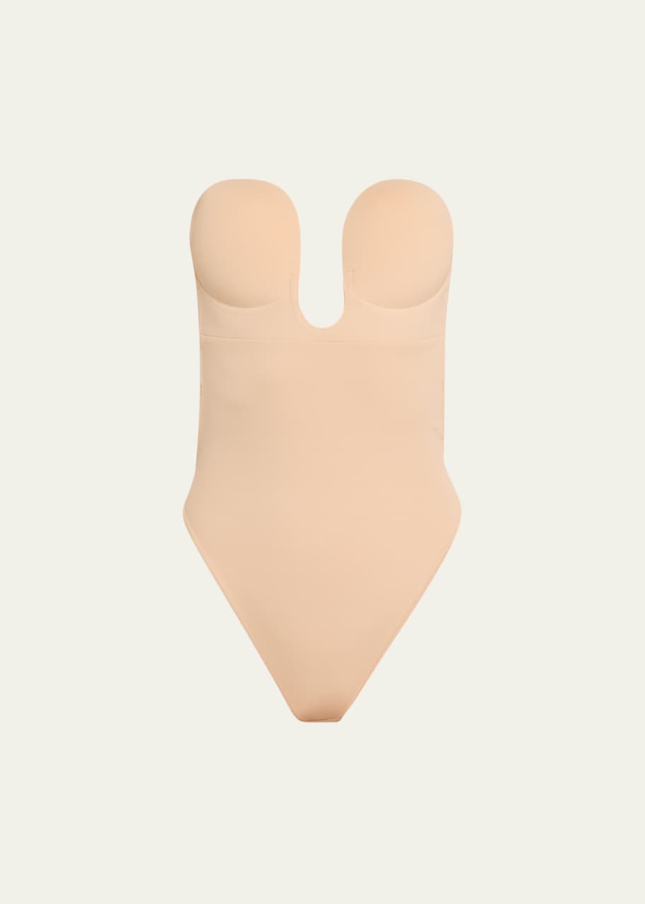 Image 1 of 1: U-Plunge Backless Thong Bodysuit