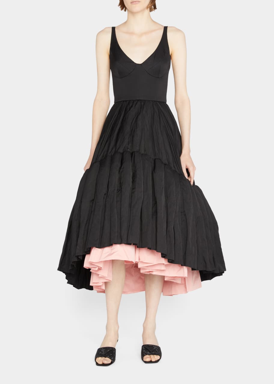 Jason Wu Collection Tiered Ruffle Midi Dress - Bergdorf Goodman