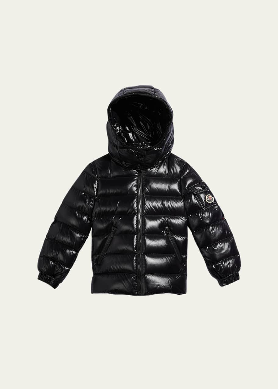 Moncler Girl's Bady Quilted Logo Jacket, Size 4-6 - Bergdorf Goodman