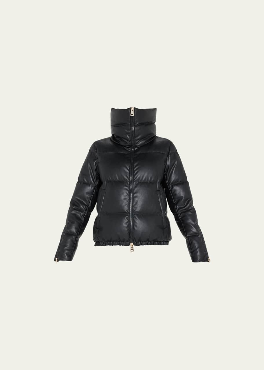 Herno Faux Leather Puffer Jacket Bergdorf Goodman