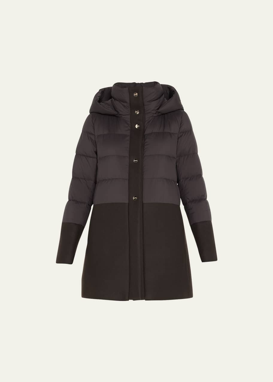 Herno mixed media coat discount