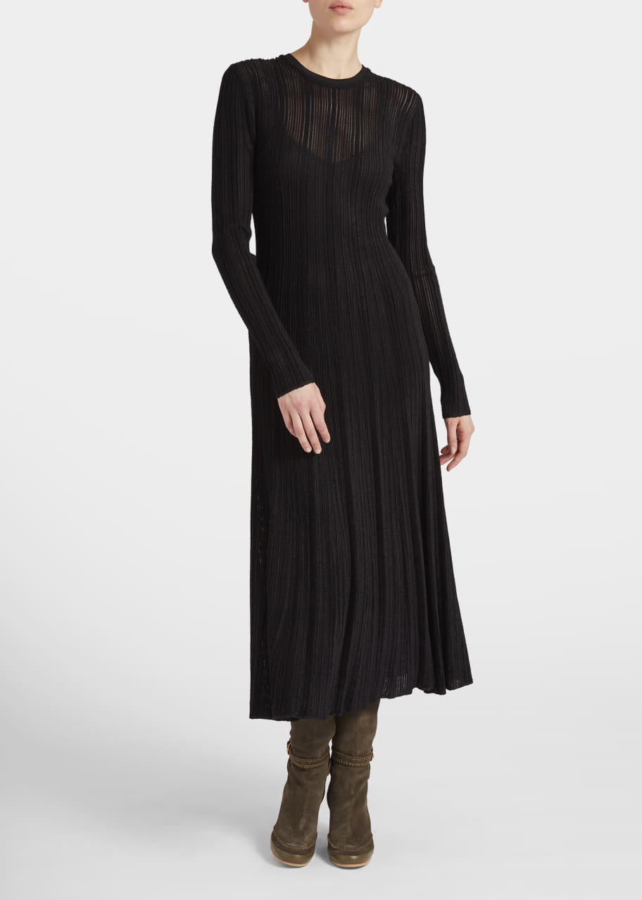 ribbed a line dress Camila Ribbed Knit A-Line Dress main image 1