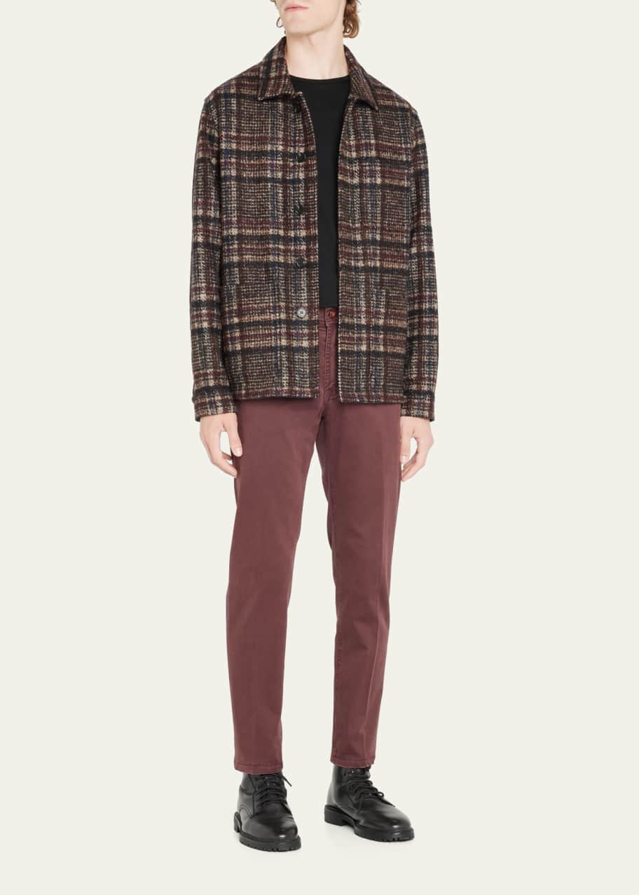 Image 1 of 1: Men's Wool-Alpaca Plaid Chore Jacket