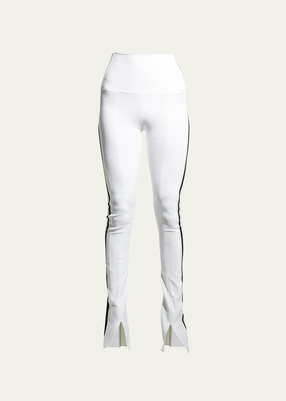 Norma Kamali Active Side Stripe High-Rise Spat Leggings - Bergdorf Goodman