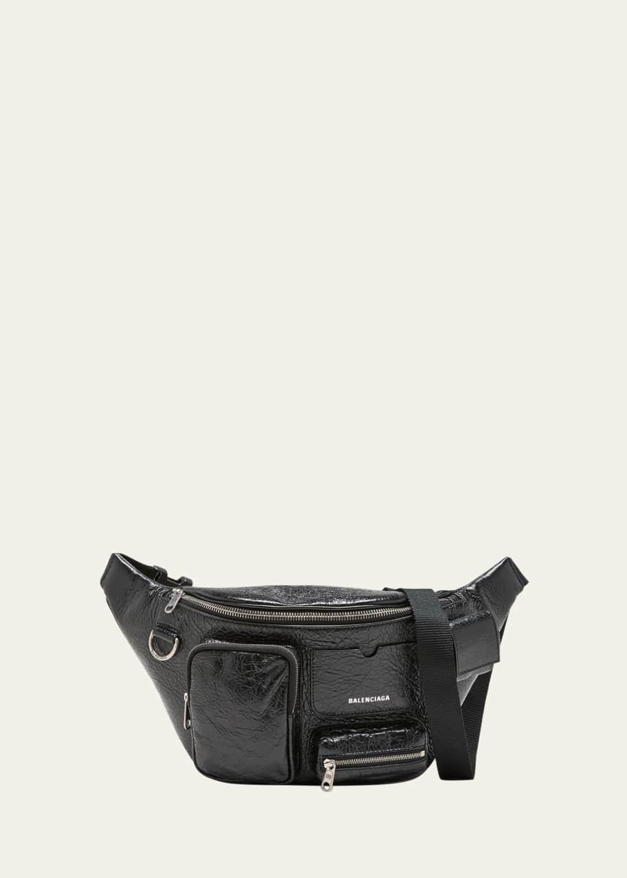 Balenciaga Men's Superbusy Leather Belt Bag - Bergdorf Goodman