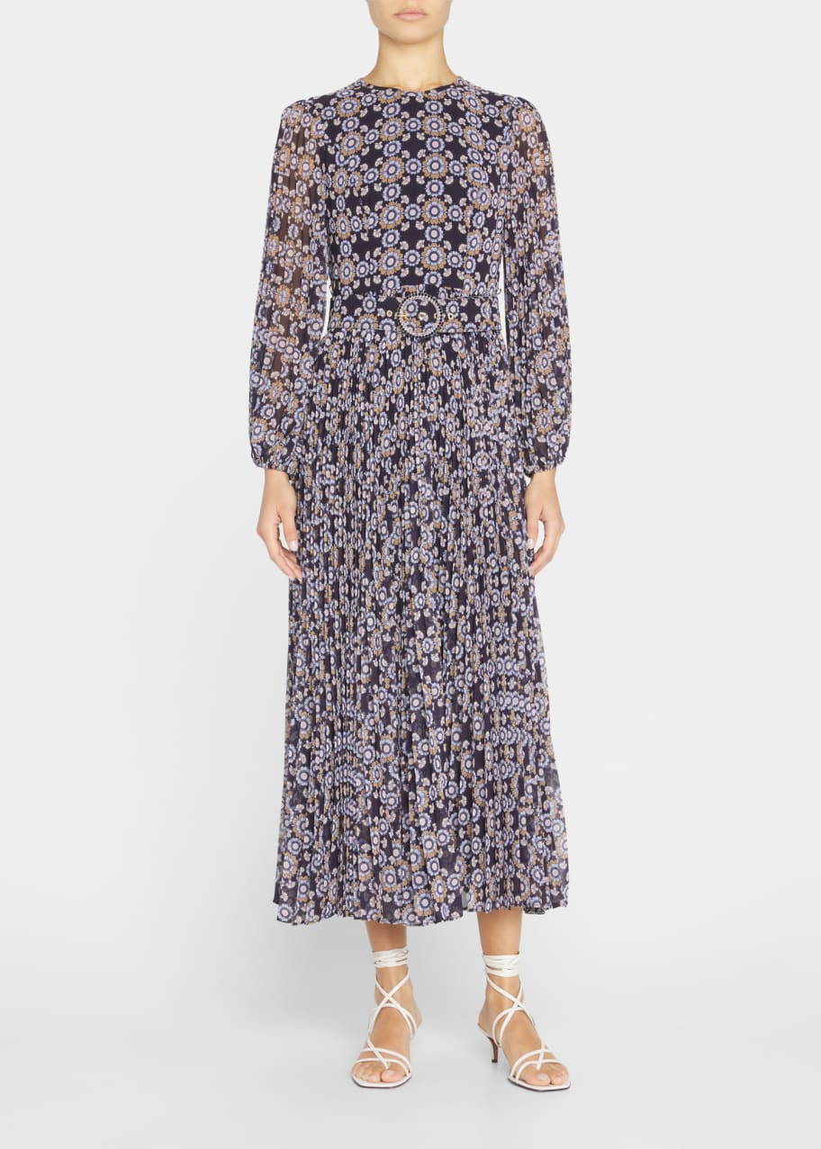 zimmermann sunray long sleeve midi