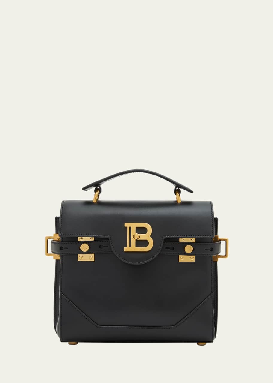 Balmain BBuzz 23 Top-Handle Bag in Leather - Bergdorf Goodman