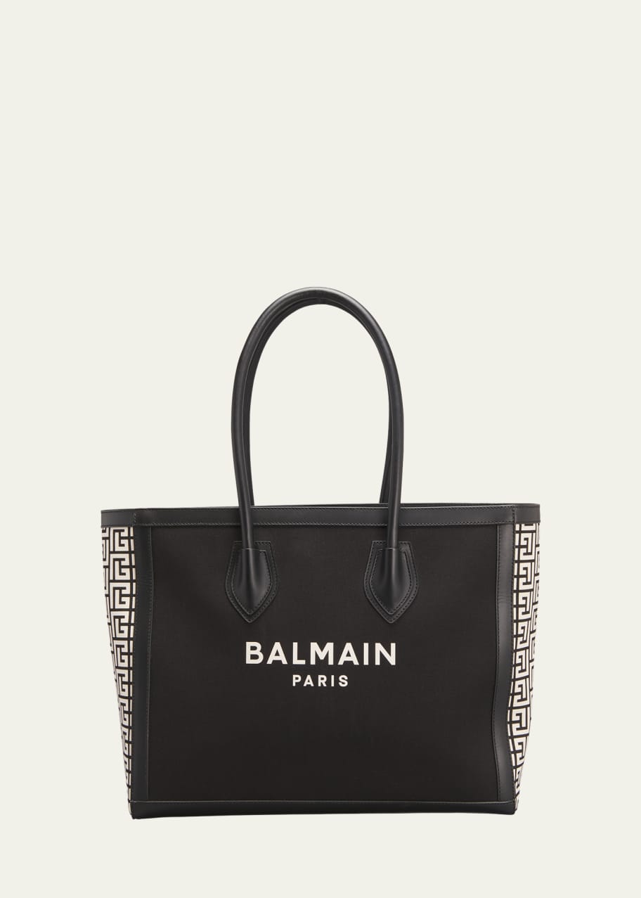 Balmain B Army Logo Monogram Shopper Tote Bag - Bergdorf Goodman