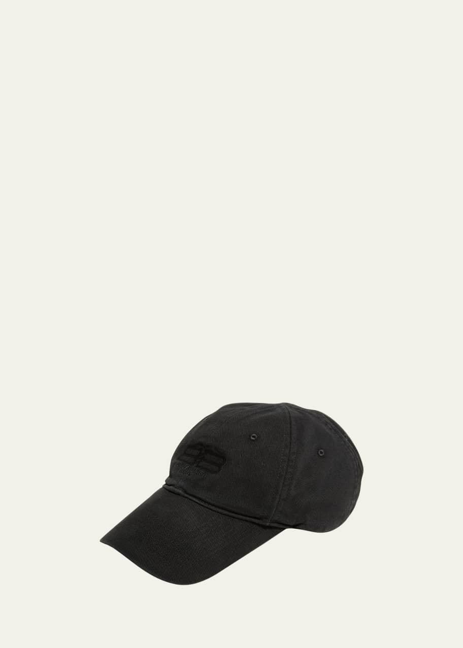 Balenciaga Men's License BB Paris Logo Baseball Hat - Bergdorf Goodman