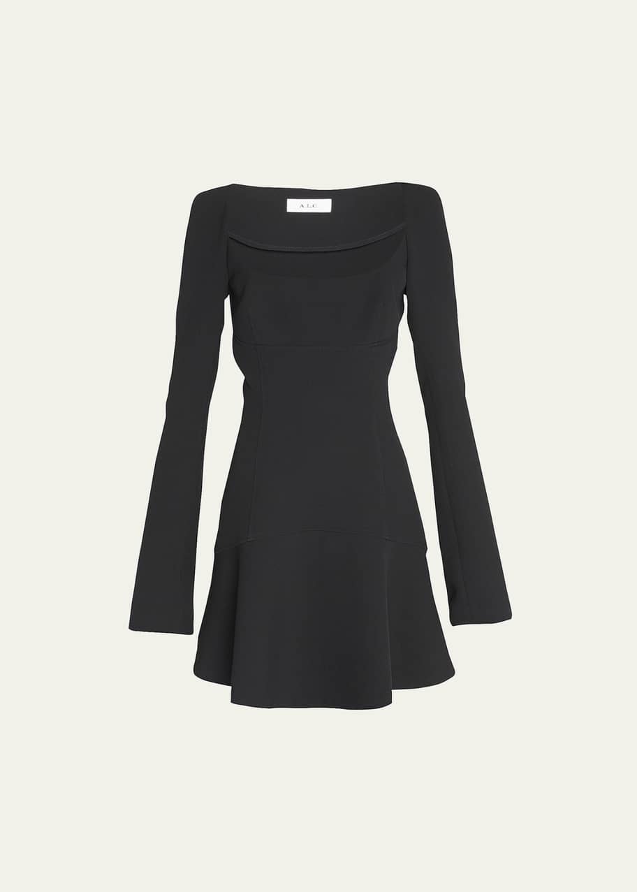 slim fit dress slacks Seamed Fit And Flare Midi Dress – ForMe main image 0