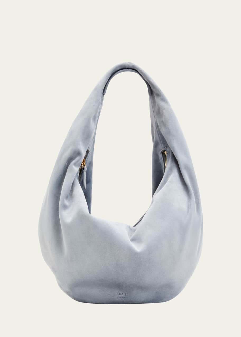 Image 1 of 1: Olivia Medium Suede Hobo Bag