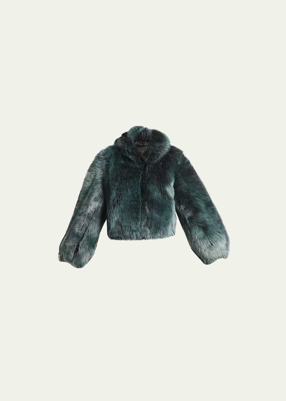 Giorgio armani shearling coat hotsell