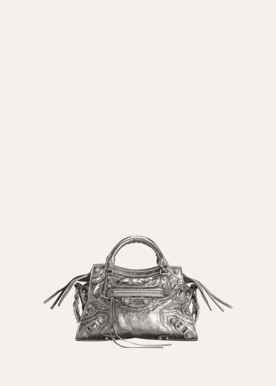 Balenciaga Neo Cagole XS Metallic Strass Top-Handle Bag - Bergdorf