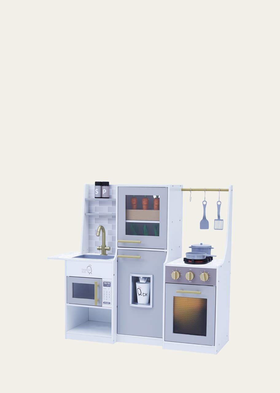 Image 1 of 1: Teamson Kids - Little Chef Lyon Modern Play Kitchen - Grey