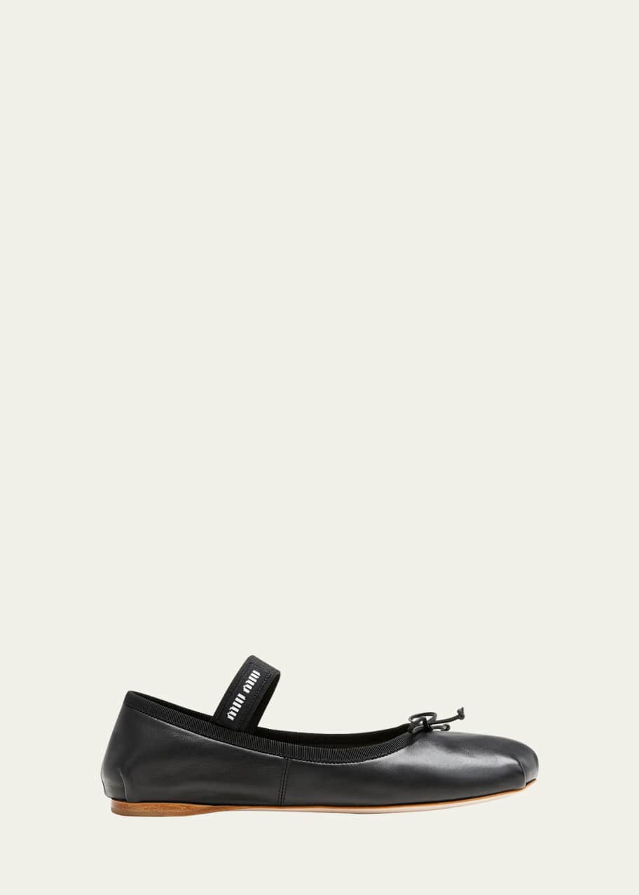 Miu miu mary jane flats on sale