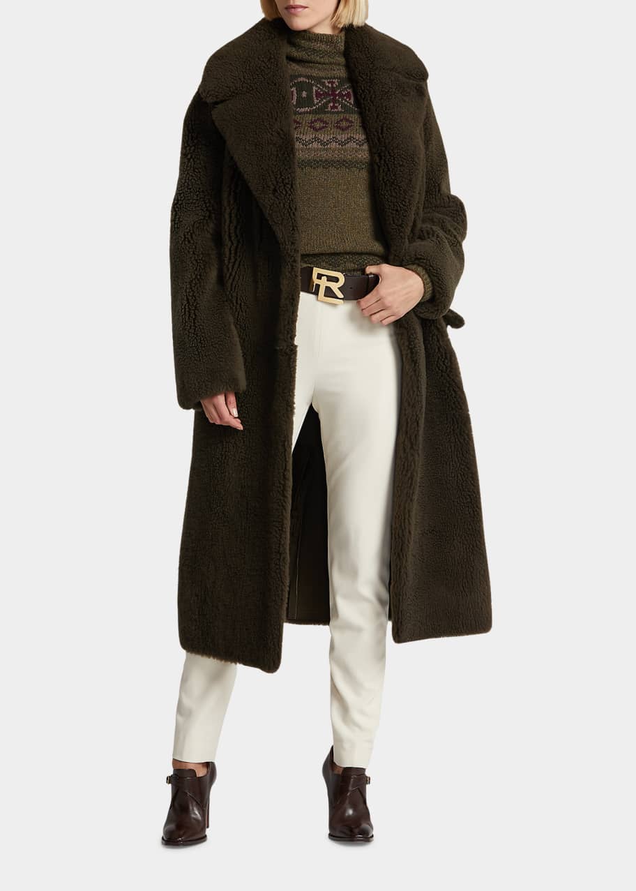 Ralph Lauren Collection Wilmer Reversible Shearling Coat