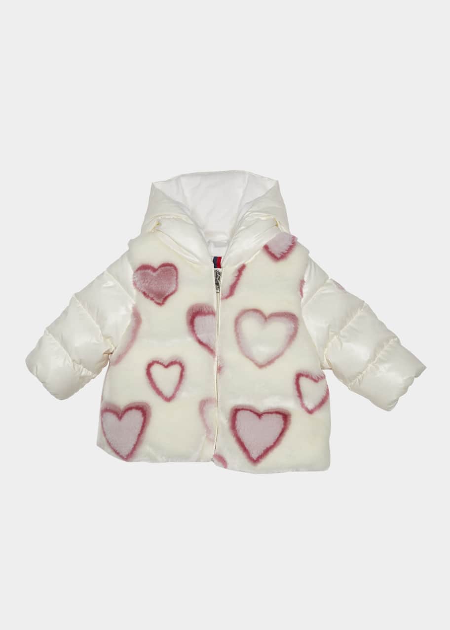 MONCLER Adamas ハート柄ダウン 80センチ Moncler Girl's Adamas Heart-Print Jacket, Size 12M-3 - Bergdorf