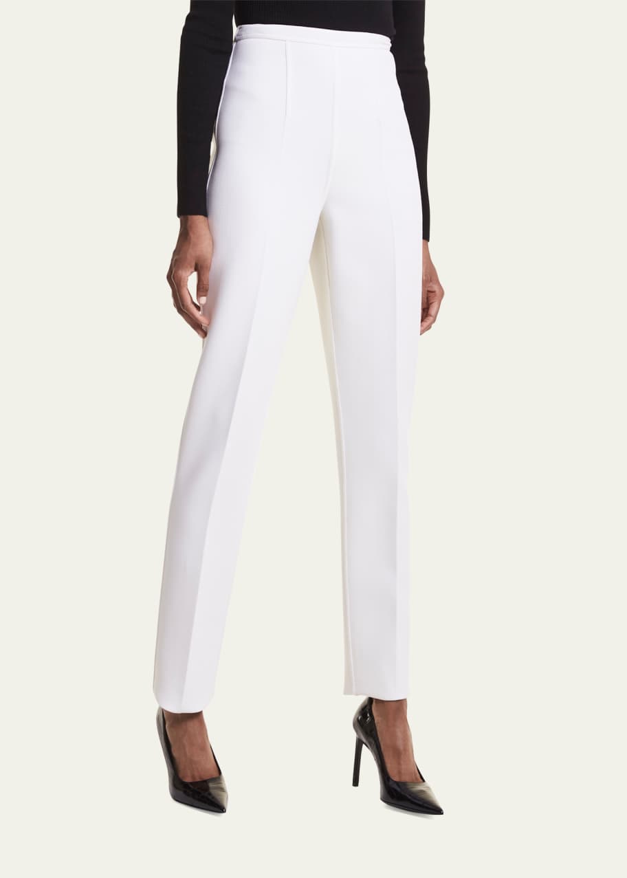 Image 1 of 1: Crepe Cigarette Ankle Pants