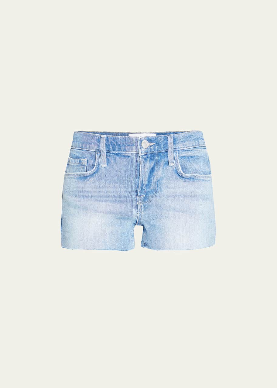 Frame le cutoff denim shorts top