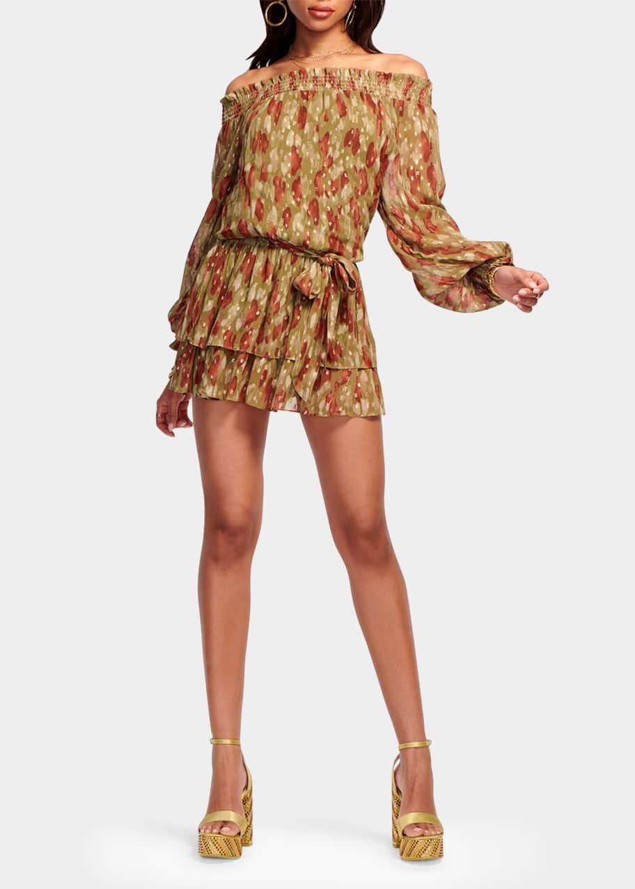 knee length dresses for ladies Elle Zeitoune Sally Mini Dress - Snow main image 1