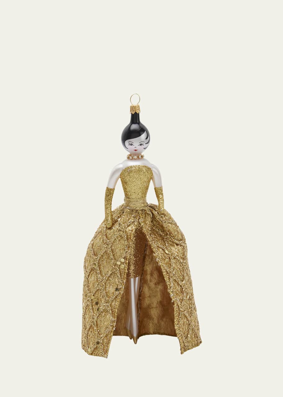 De Carlini Lady In Gold Ornament Bergdorf Goodman