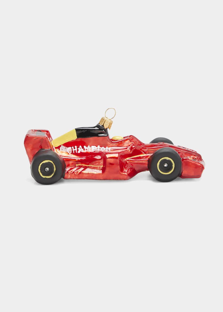 Personalized Race Car Shaped Ornament, Racing Lover Gift