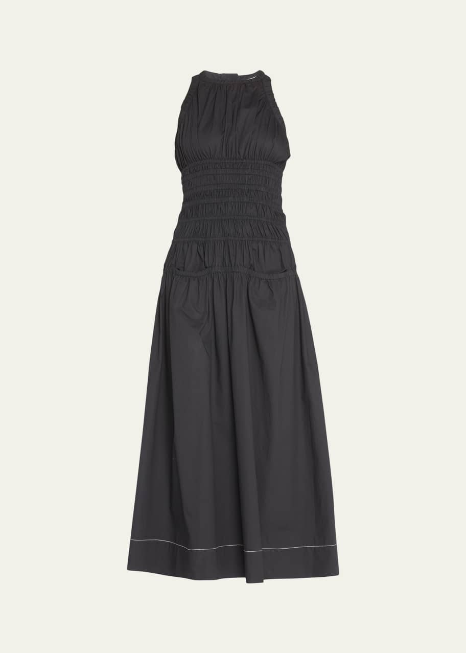 knee length dresses for ladies The Smocked Column Dress main image 1