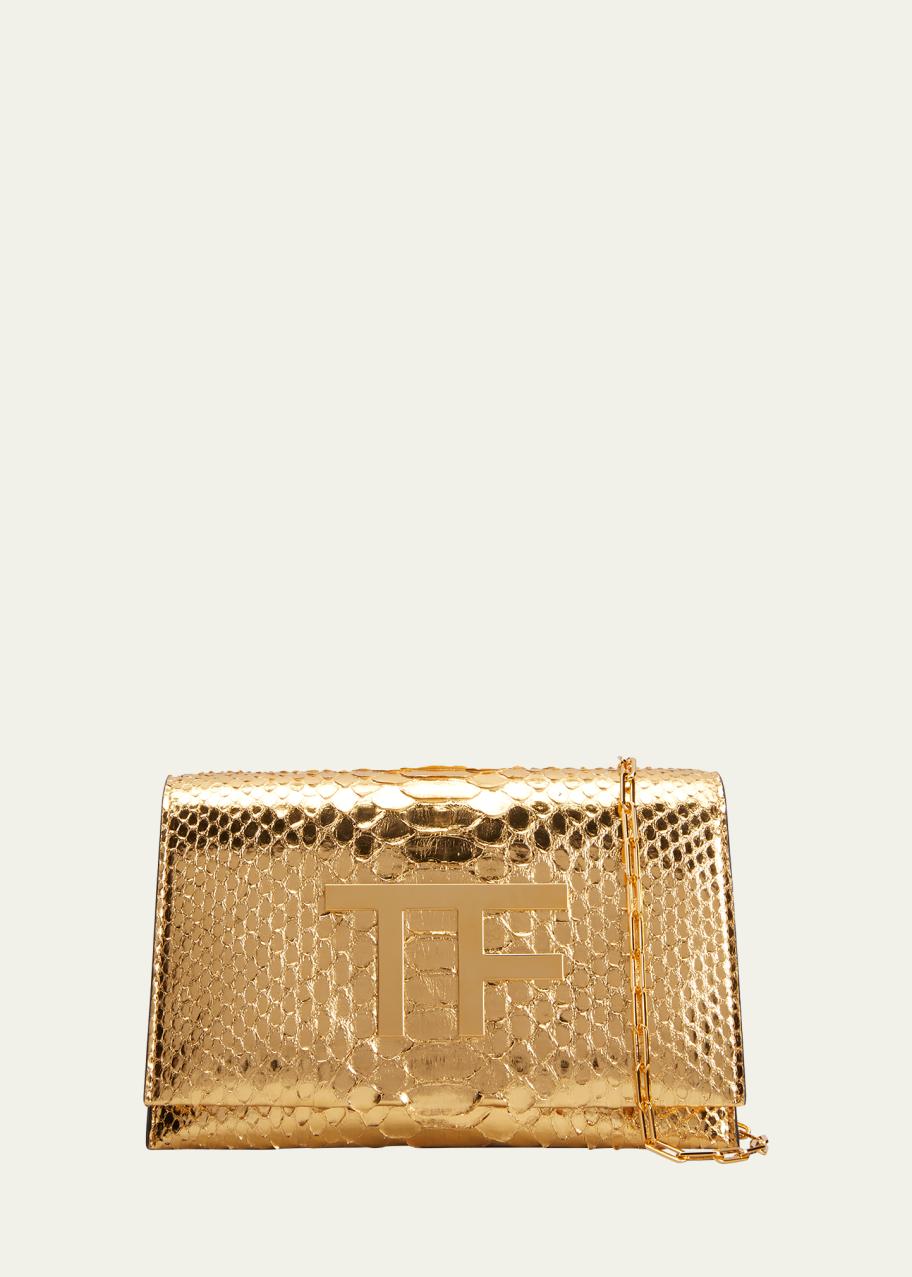 TOM FORD Metallic Python TF Disco Crossbody Bag - Bergdorf Goodman