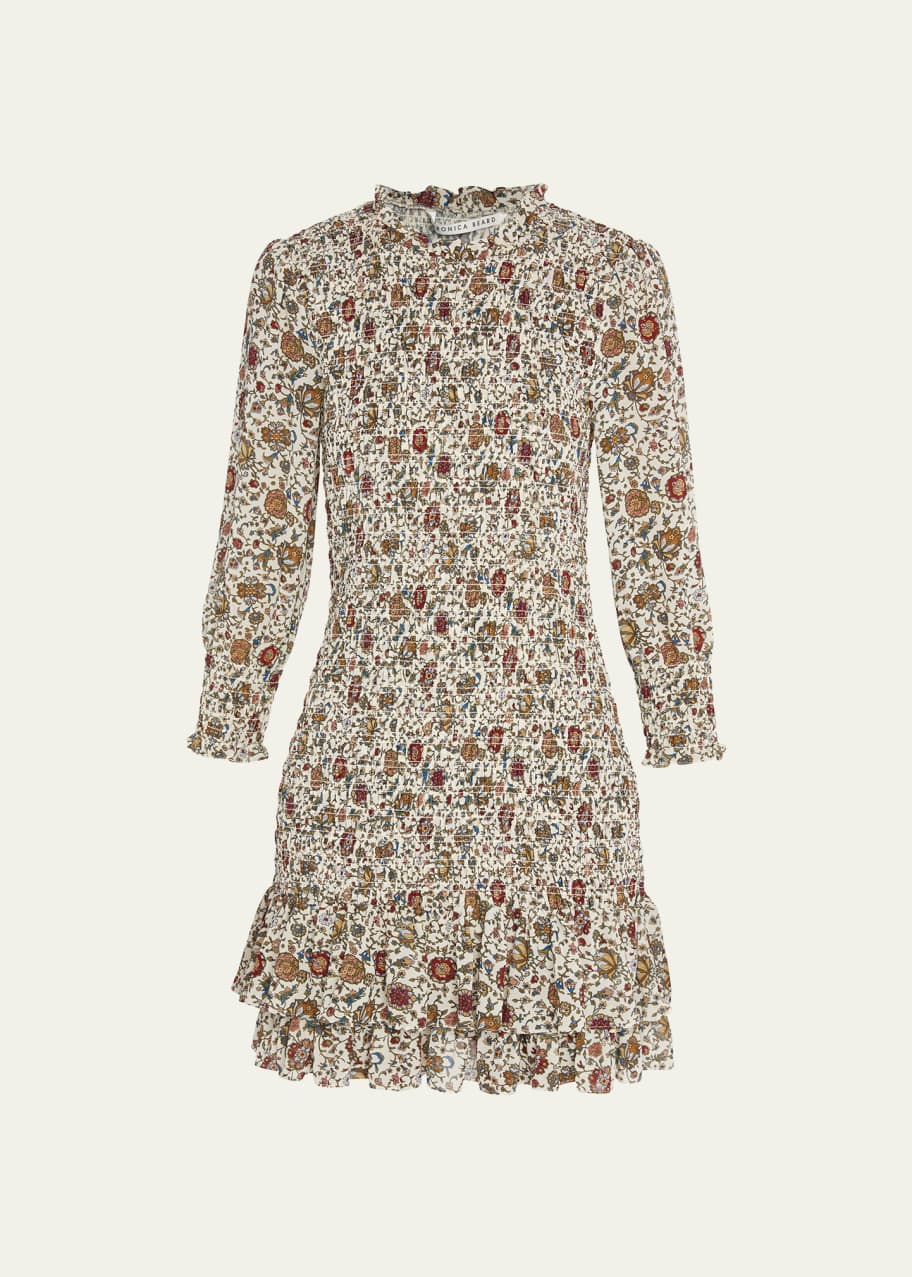 Frame smocked shift dress cheap