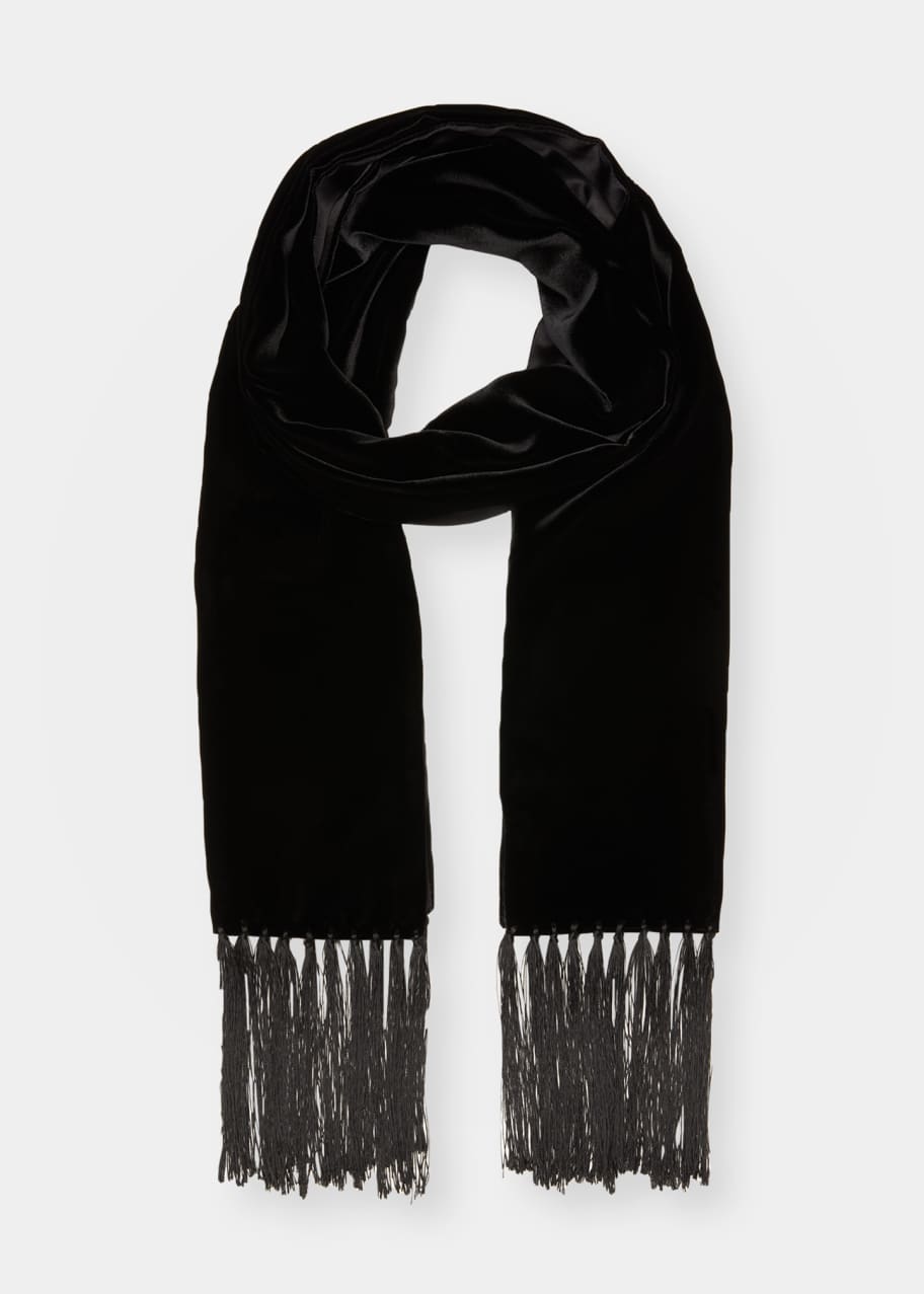 TOM FORD Men's Solid Velvet Scarf Bergdorf Goodman