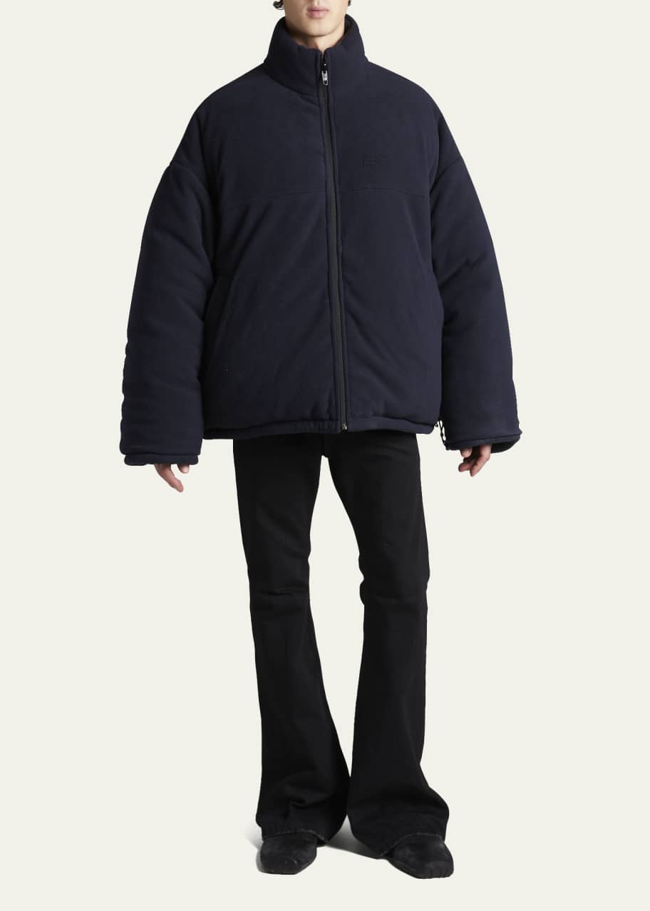 Men s Oversized Reversible Fleece Puffer Jacket